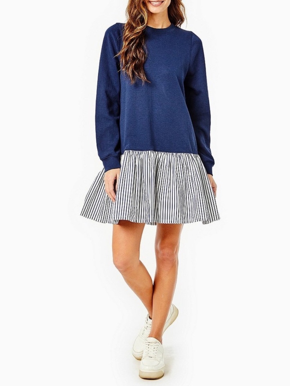 Addison Bay Drop Waist Sweatshirt Active Dress - Picture 2 of 8